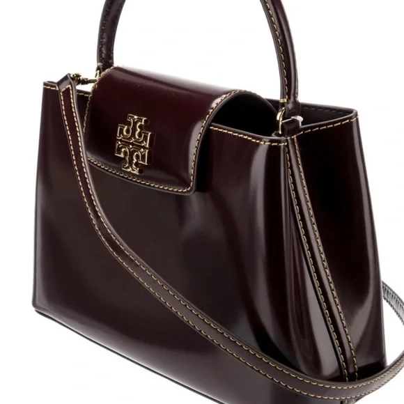 Tory Burch Britten Top Handle Patent Leather
Claret Red - Picture 7 of 8